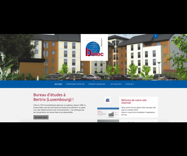 Nouveau site Bureau Betec