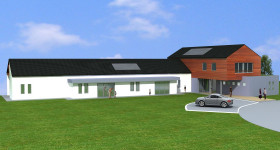 Construction d'une crèche à Léglise